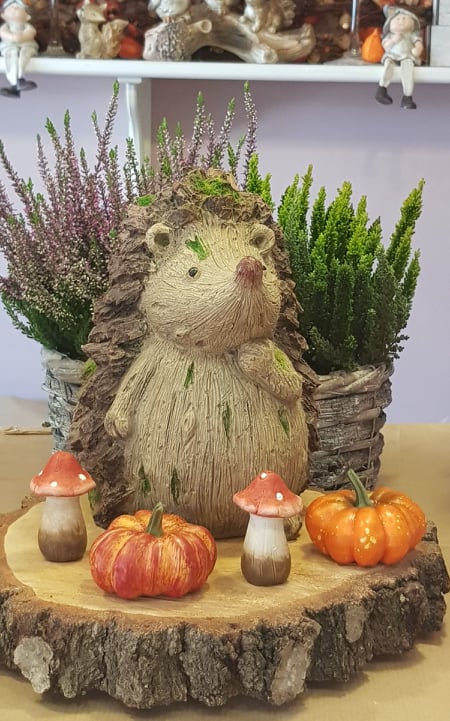 Podzimní dekorace -ježek v.2.