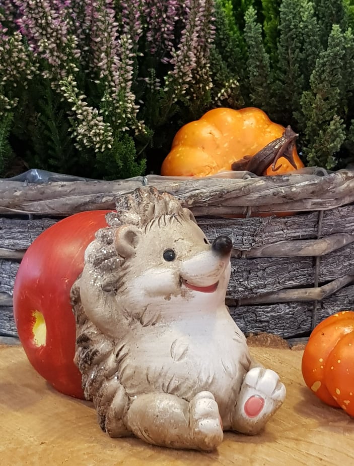 Podzimní dekorace -Ježek s jablíčkem*