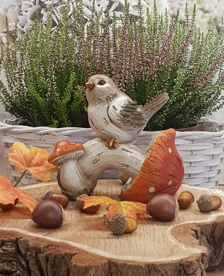 Podzimní dekorace-Ptáček*