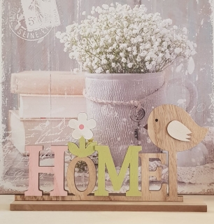 Dřevěná dekorace-Home