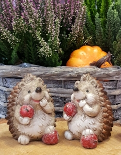 Podzimní dekorace -Ježek s jablíčky