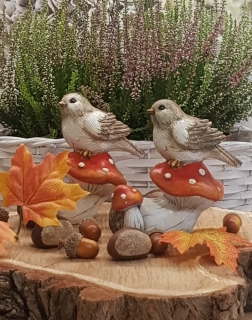 Podzimní dekorace-Ptáček*